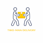 Two individuals handling a delivery.